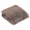 Paoletti Empress Faux Fur 140cm x 200cm Throw Taupe