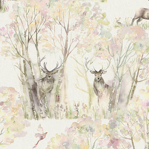 Voyage Maison Enchanted Forest Printed Viscose Fabric Linen