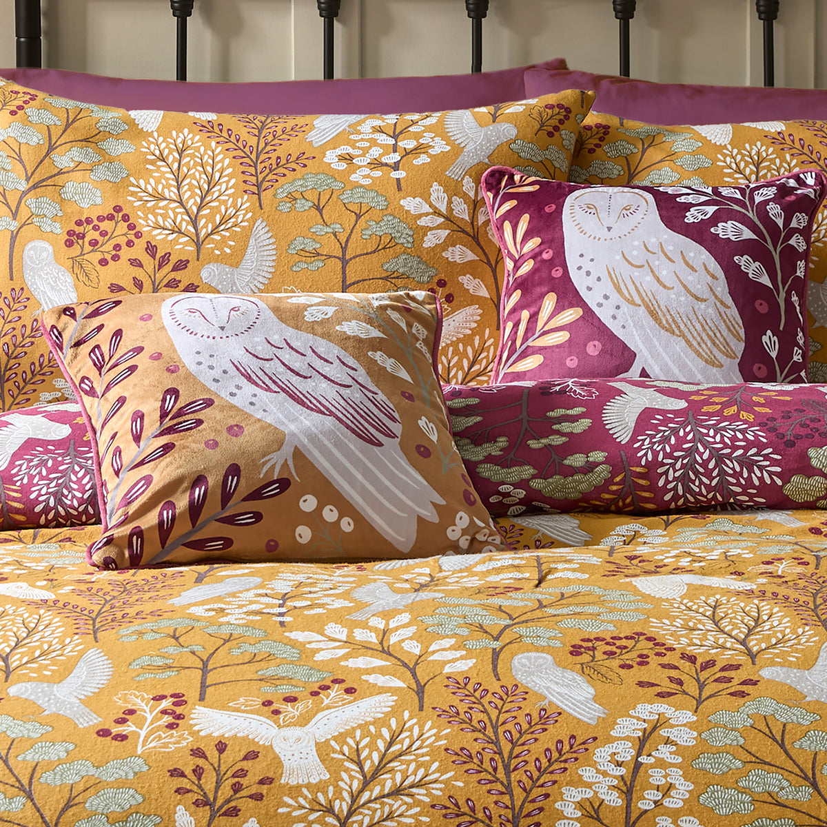 Dreams & Drapes Enchanted Filled Cushion 43cm x 43cm Red