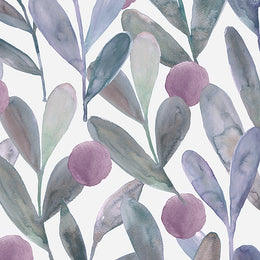 Voyage Maison Enso Printed Cotton Fabric Violet