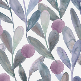 Voyage Maison Enso Printed Cotton Fabric Violet