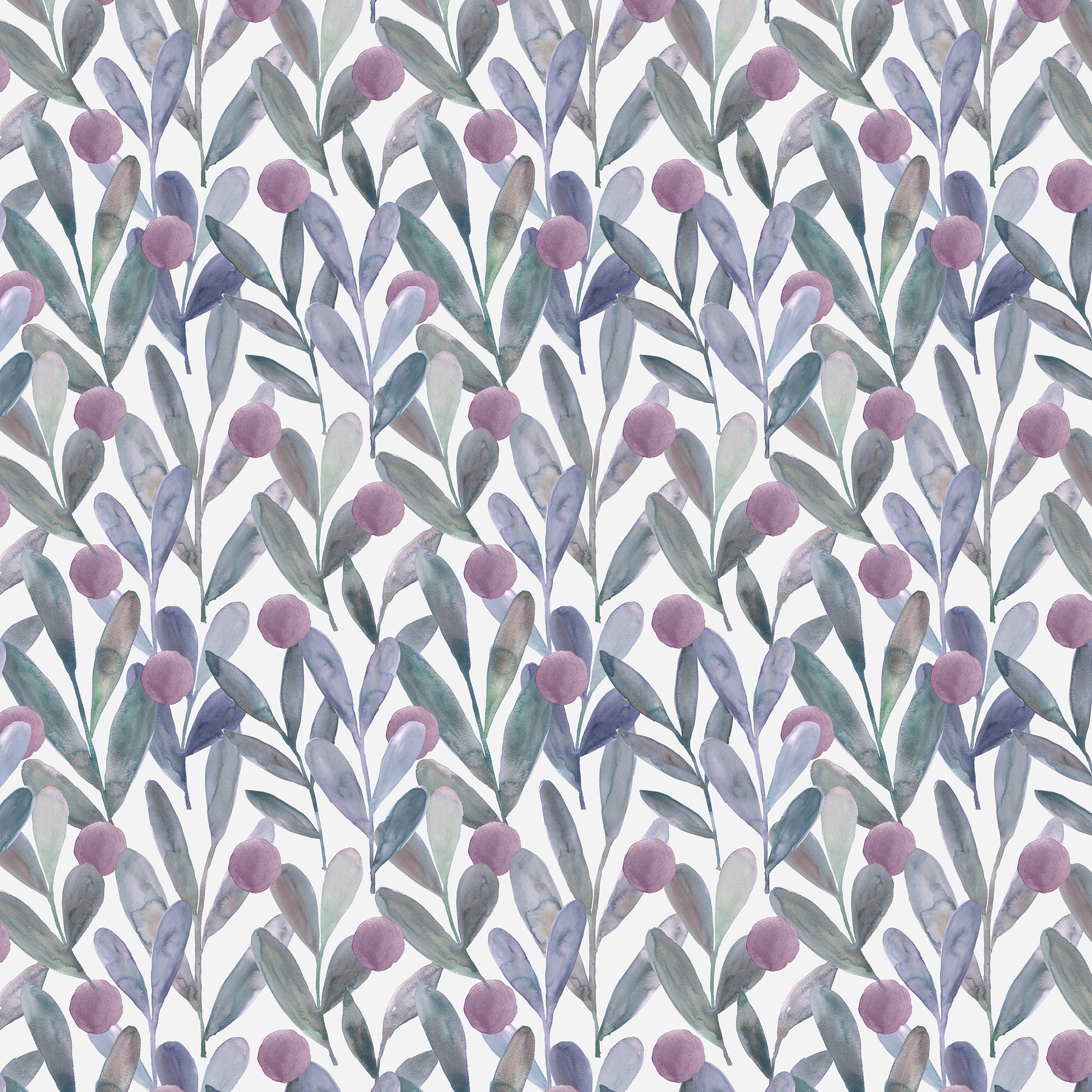 Voyage Maison Enso Printed Cotton Fabric Violet