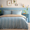 Appletree Eloise Stripe Cotton Duvet Cover Bedding Set Teal