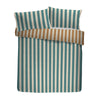 Appletree Eloise Stripe Cotton Duvet Cover Bedding Set Teal