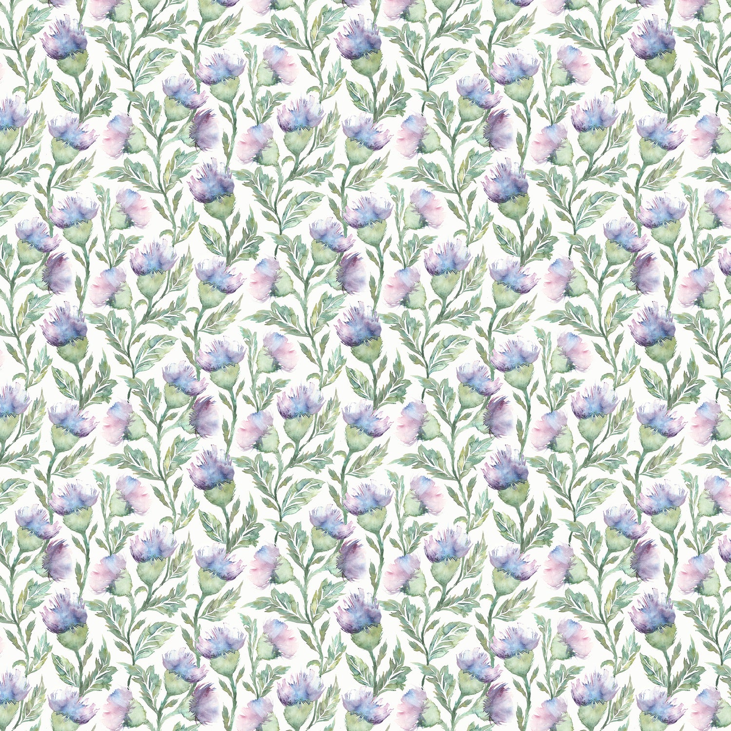 Voyage Maison Ettrick Printed Cotton Fabric Heather Cream