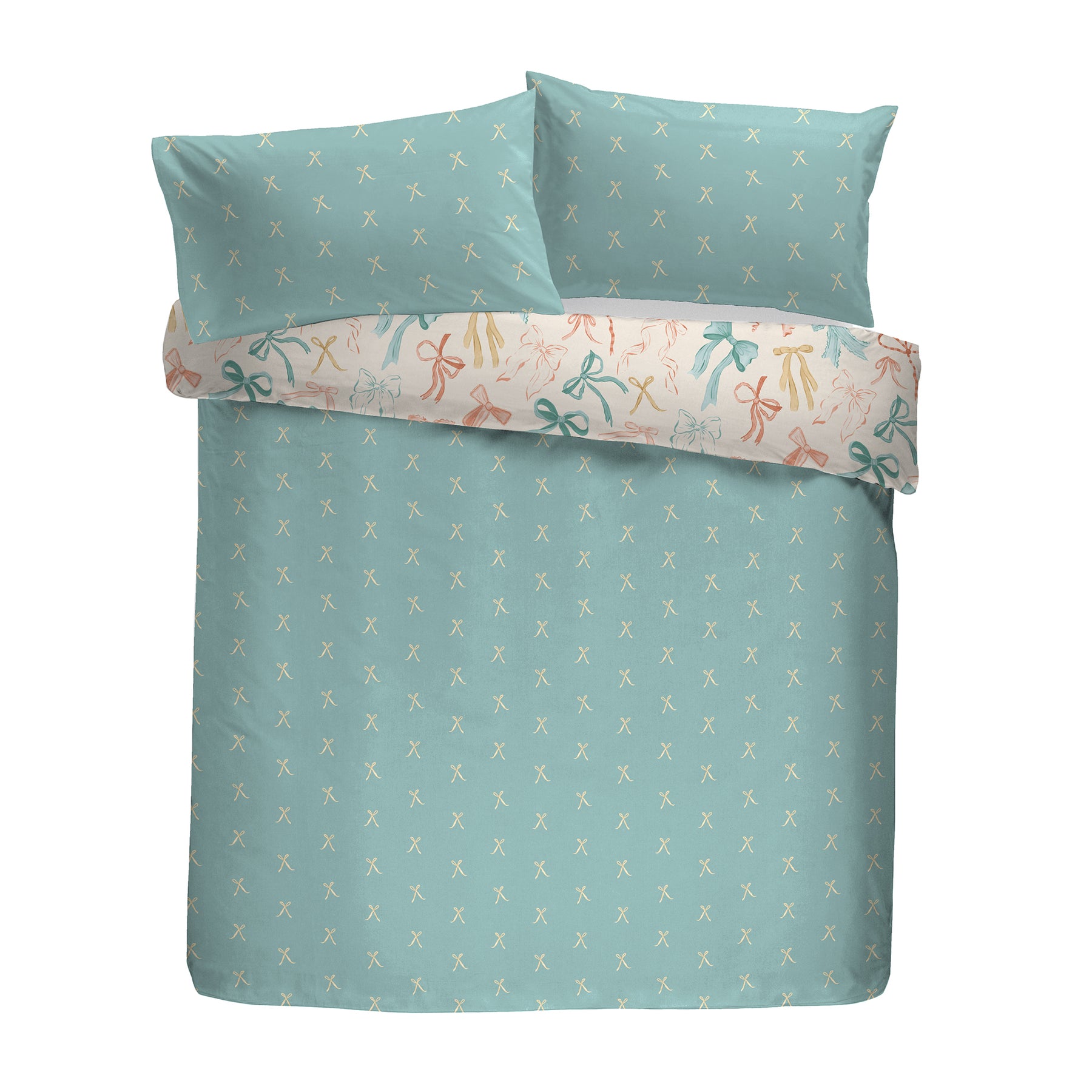 Fusion Evelyn Bows Duvet Cover Bedding Set Multi