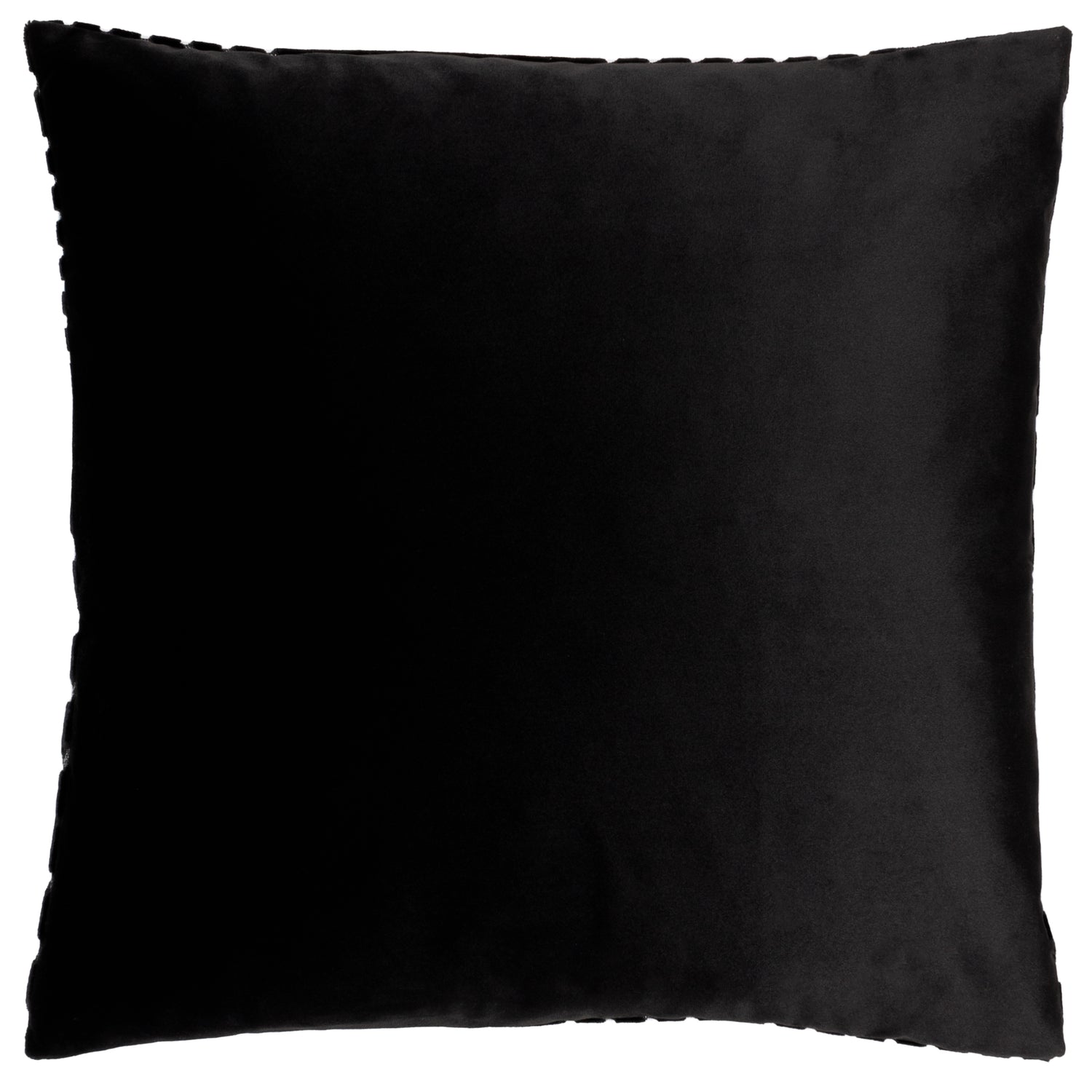 Paoletti Evoke Cut Velvet Filled Cushion 45cm x 45cm Black