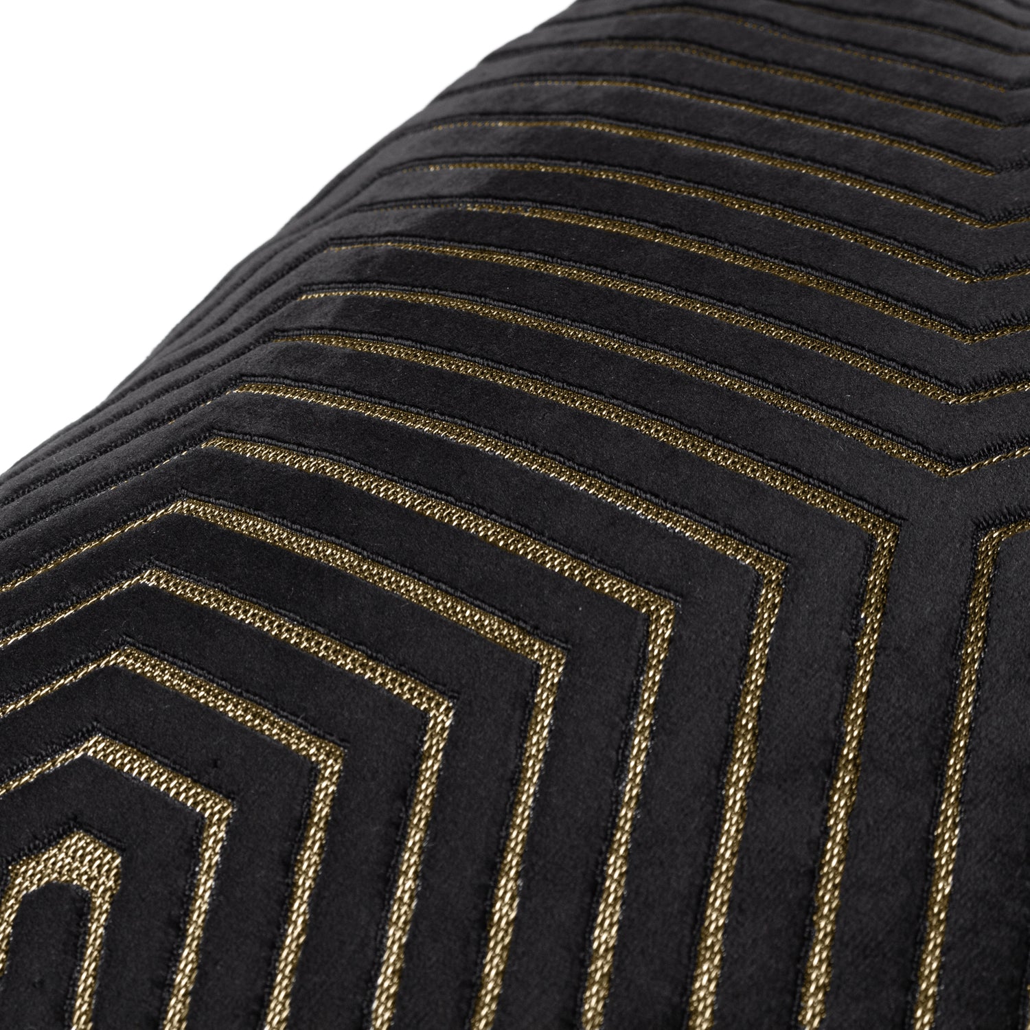 Paoletti Evoke Cut Velvet Filled Cushion 45cm x 45cm Black
