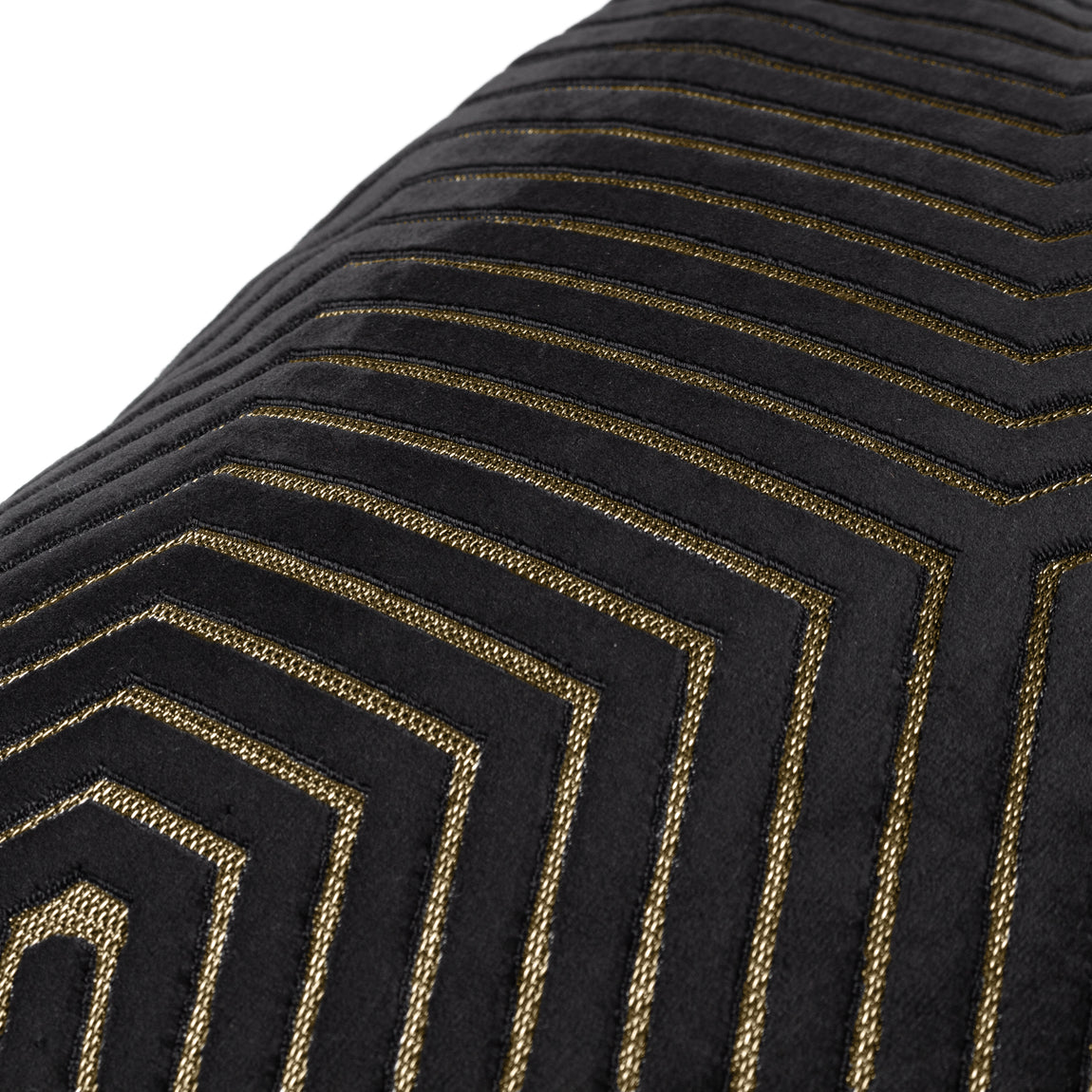 Paoletti Evoke Cut Velvet Filled Cushion 45cm x 45cm Black