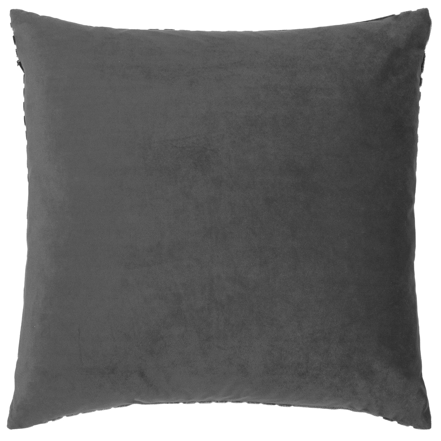 Paoletti Evoke Cut Velvet Filled Cushion 45cm x 45cm Charcoal