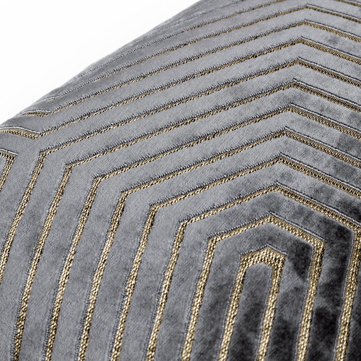 Paoletti Evoke Cut Velvet Filled Cushion 45cm x 45cm Charcoal