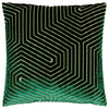 Paoletti Evoke Cut Velvet Filled Cushion 45cm x 45cm Emerald