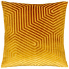 Paoletti Evoke Cut Velvet Filled Cushion 45cm x 45cm Gold