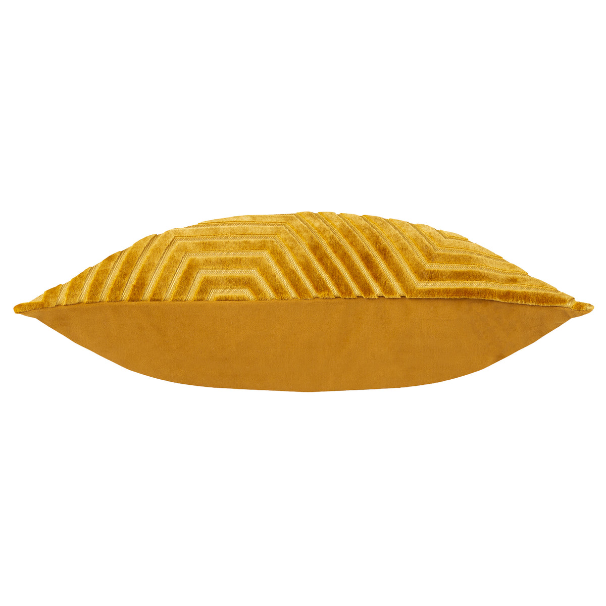 Paoletti Evoke Cut Velvet Filled Cushion 45cm x 45cm Gold