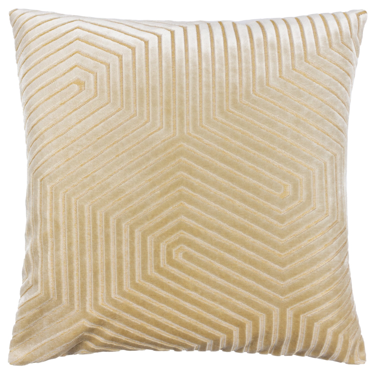 Paoletti Evoke Cut Velvet Filled Cushion 45cm x 45cm Ivory