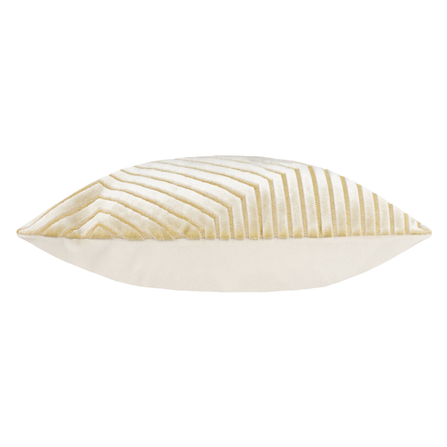 Paoletti Evoke Cut Velvet Filled Cushion 45cm x 45cm Ivory