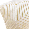 Paoletti Evoke Cut Velvet Filled Cushion 45cm x 45cm Ivory