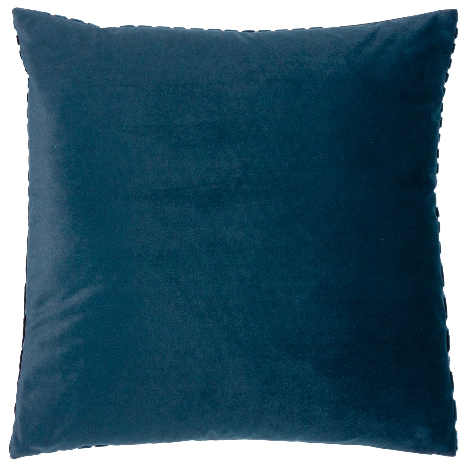 Paoletti Evoke Cut Velvet Filled Cushion 45cm x 45cm Navy
