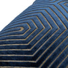 Paoletti Evoke Cut Velvet Filled Cushion 45cm x 45cm Navy