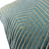 Paoletti Evoke Cut Velvet Filled Cushion 45cm x 45cm Teal