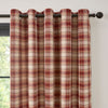 Curtina Everett Jacquard Ready Made Eyelet Curtains Red