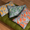 Wylder Tropics Ebon Wilds Nkiru Piped Filled Cushion 30cm x 50cm Saffron