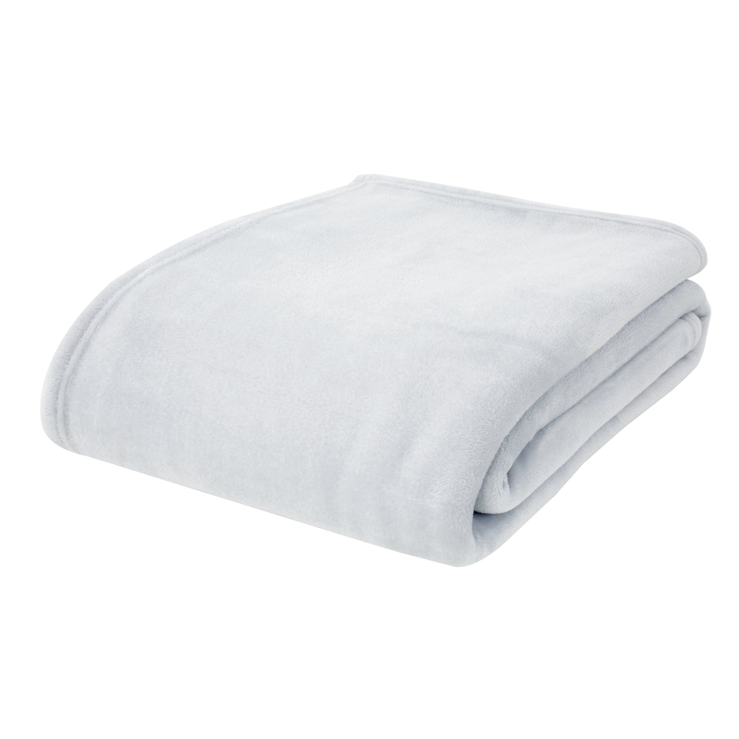 Catherine Lansfield Raschel Velvet Touch 130cm x 170cm Throw Silver