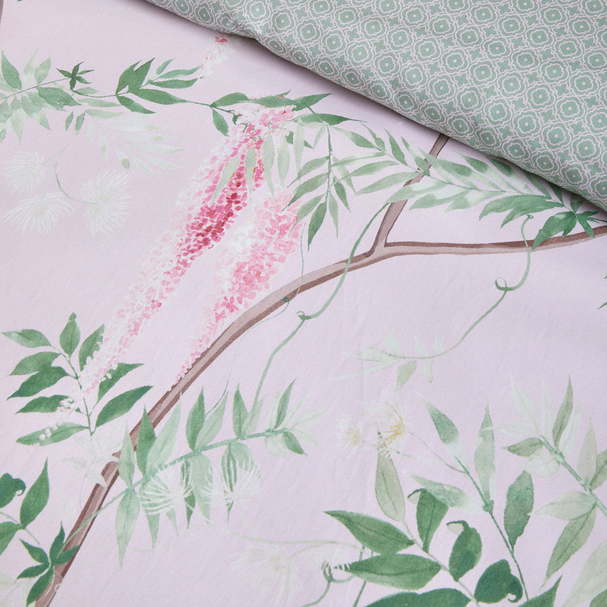 Soiree Enya Floral Duvet Cover Bedding Set Pink