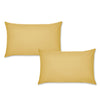 Catherine Lansfield Easy Iron Percale Weave Pillowcase Ochre