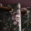 Laura Ashley Edita's Garden Ready Made Eyelet Curtains Charcoal