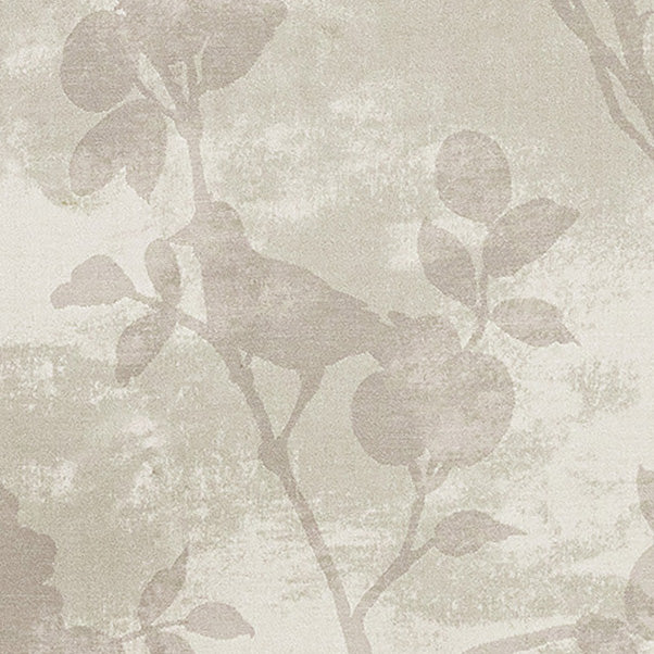 Laura Ashley Eglantine Silhoutte Woven Made to Measure Curtain White Sands