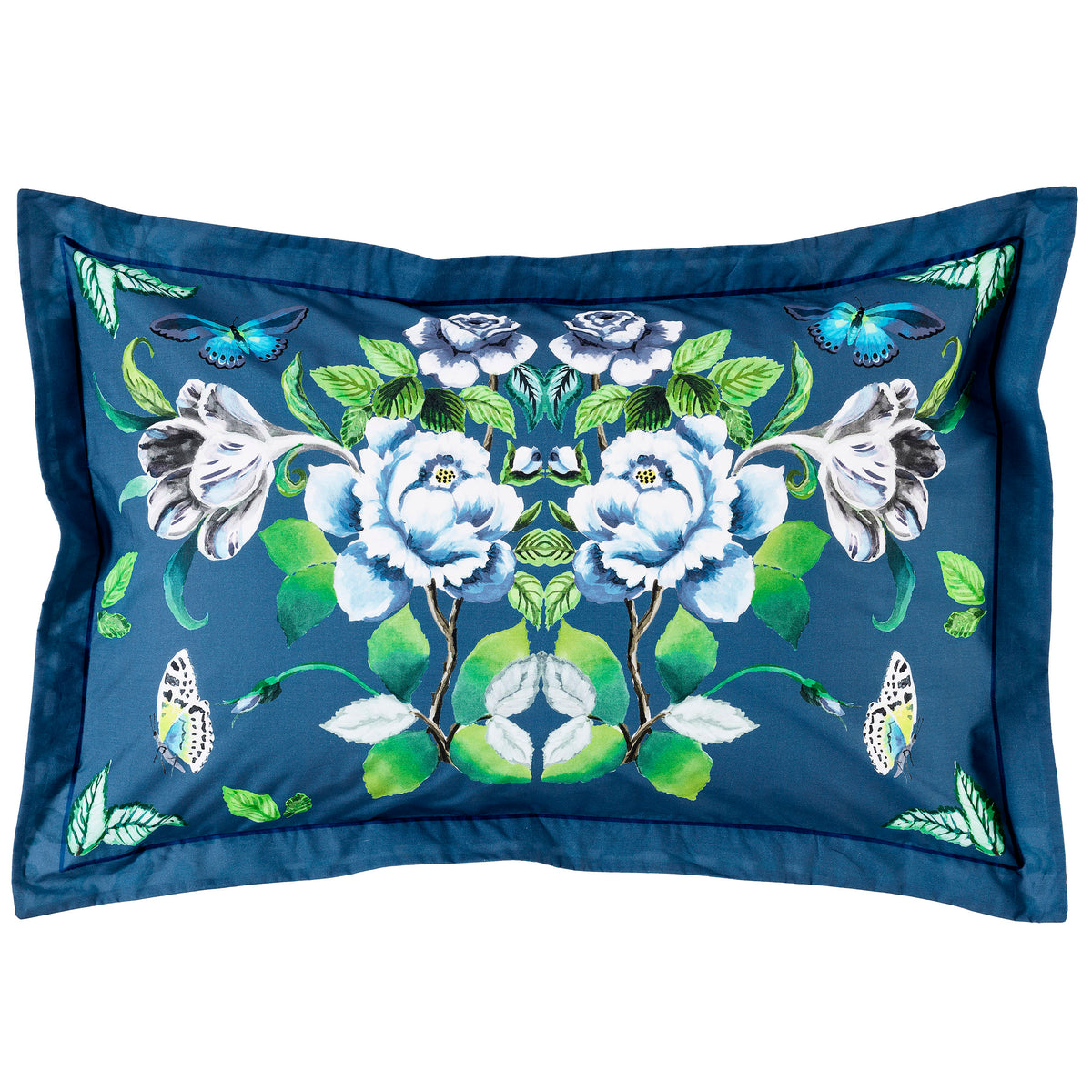 Designers Guild Eleonora Duvet Cover Bedding Set Indigo Blue