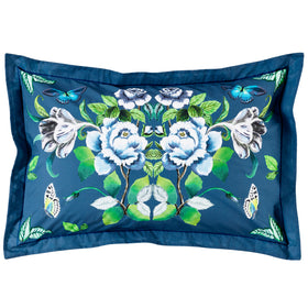 Designers Guild Eleonora Pair of Oxford Pillowcases Indigo Blue