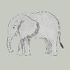 Sophie Allport Elephant Made to Measure Blackout Roller Blind Green Grey