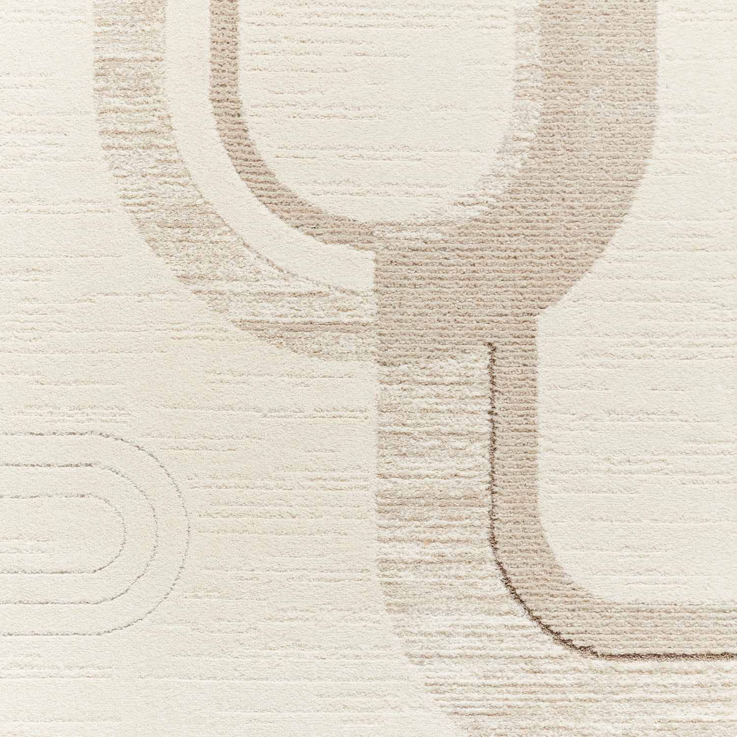 Elio 2310 Multi Textured Pile Rug Beige