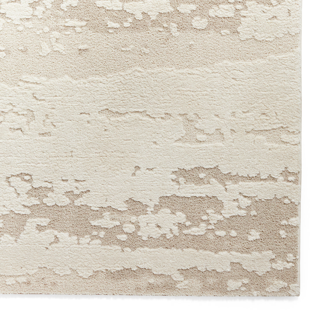 Elio 62841 Multi Textured Pile Rug Cream