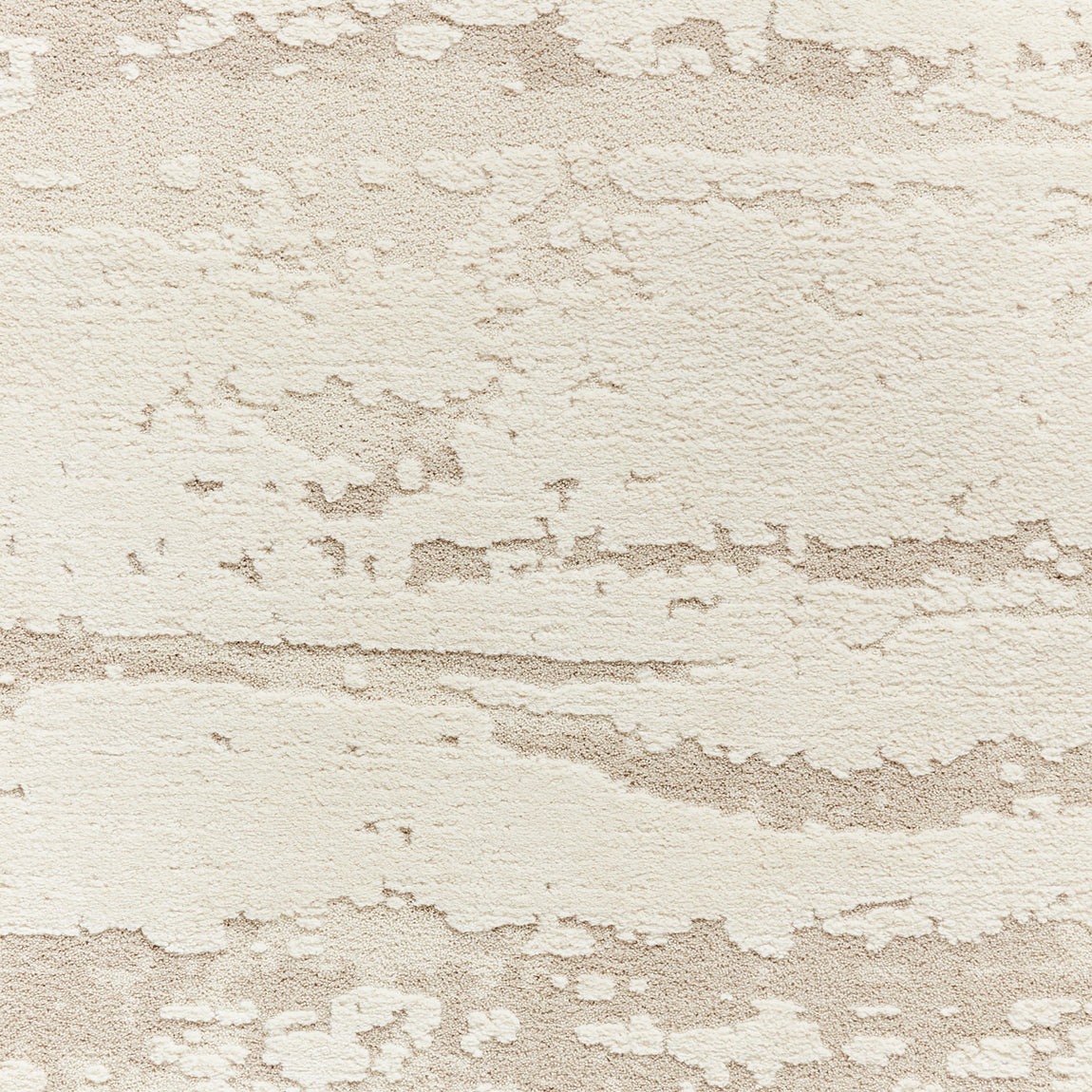 Elio 62841 Multi Textured Pile Rug Cream