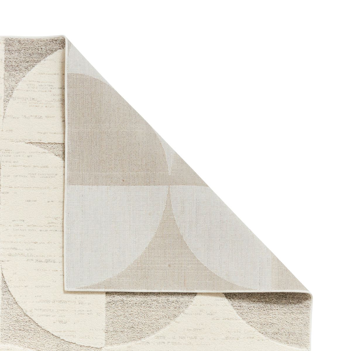 Elio 66747 Multi Textured Pile Rug Beige