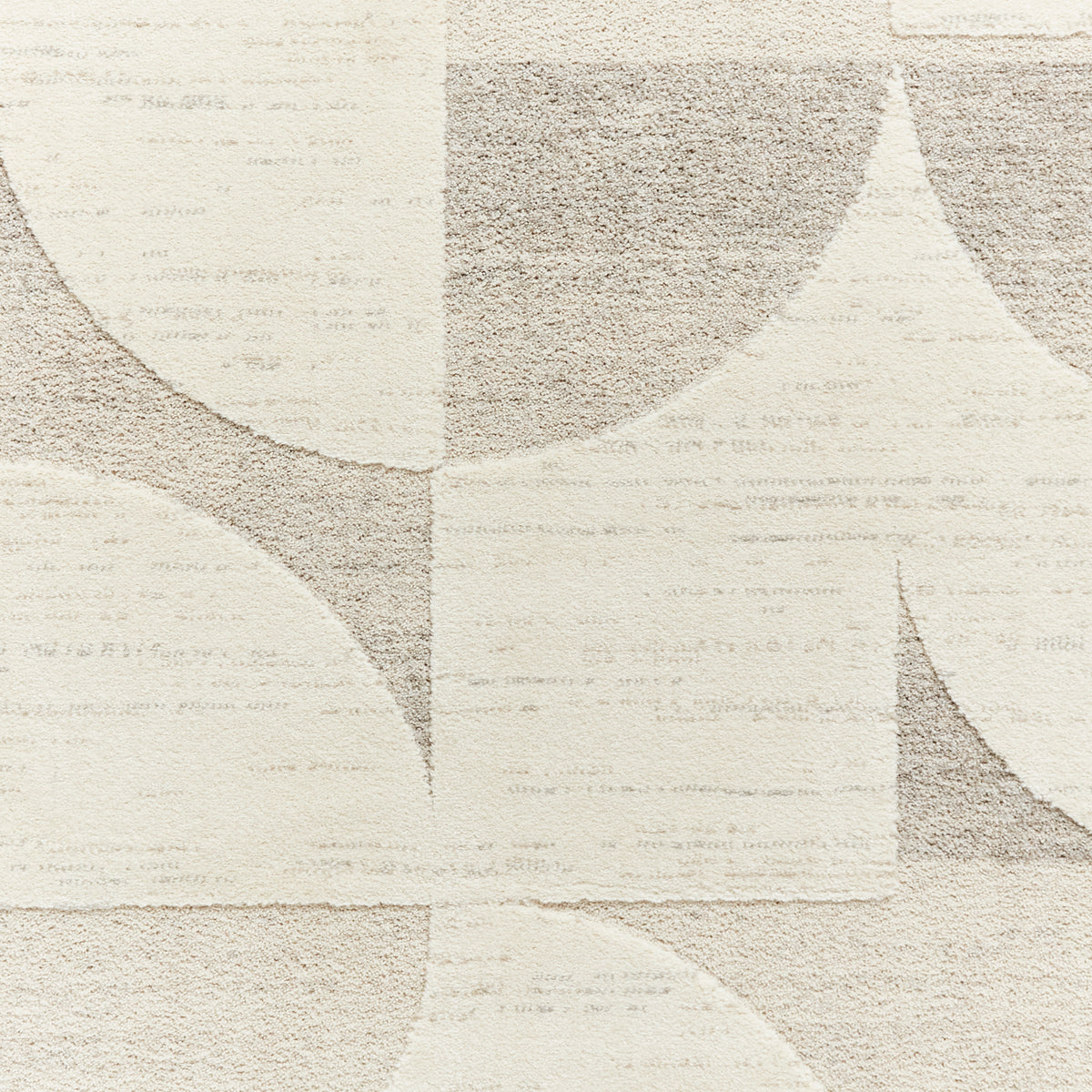 Elio 66747 Multi Textured Pile Rug Beige