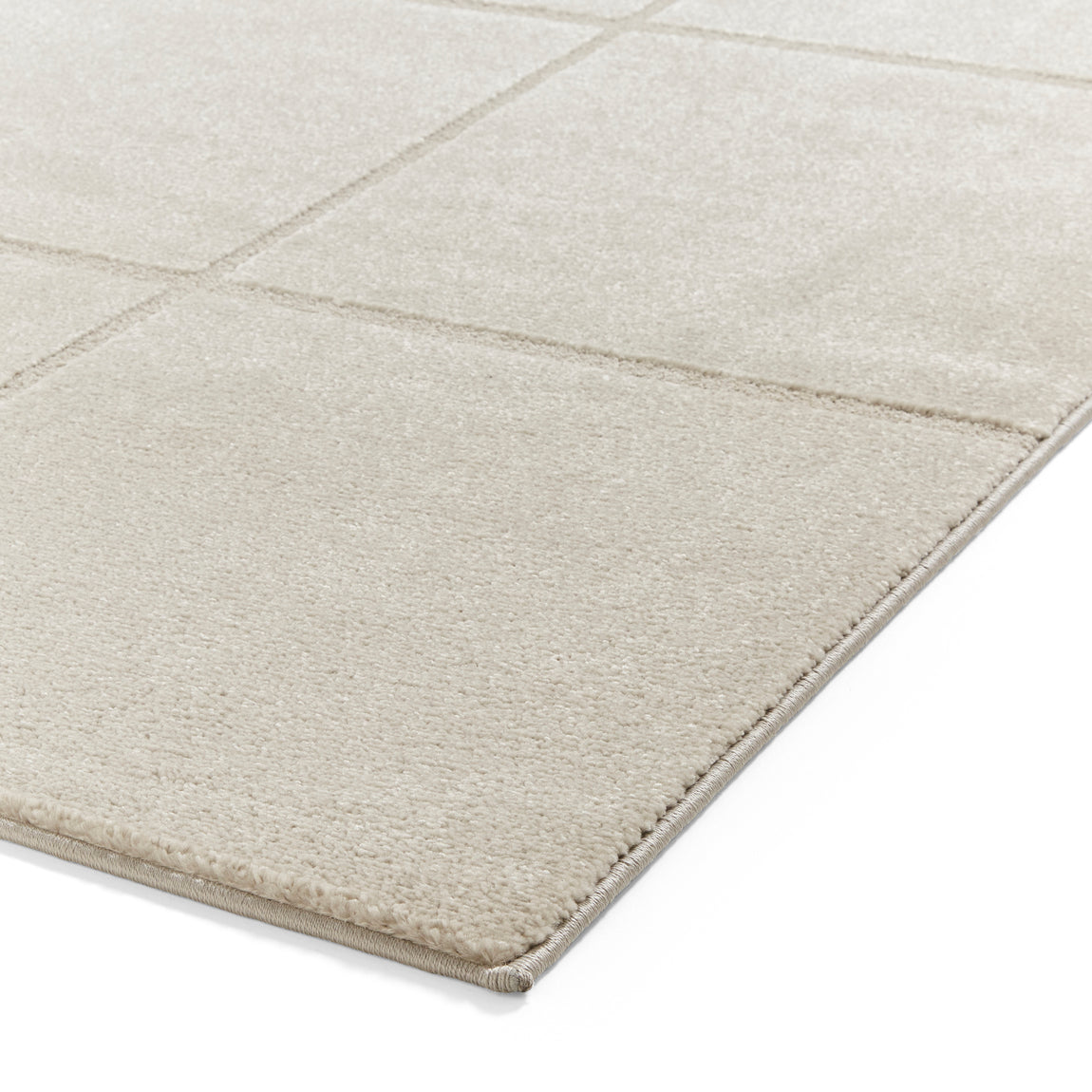 Elio 70100 Multi Textured Pile Rug Silver