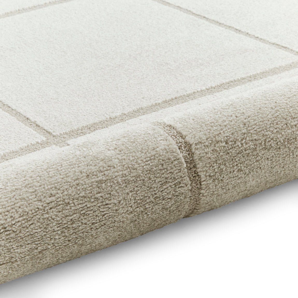 Elio 70100 Multi Textured Pile Rug Silver