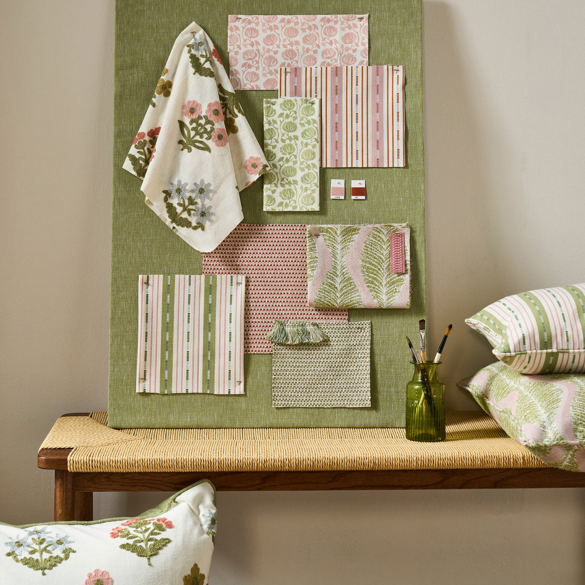 Ashley Wilde Bea Fabric Carnation