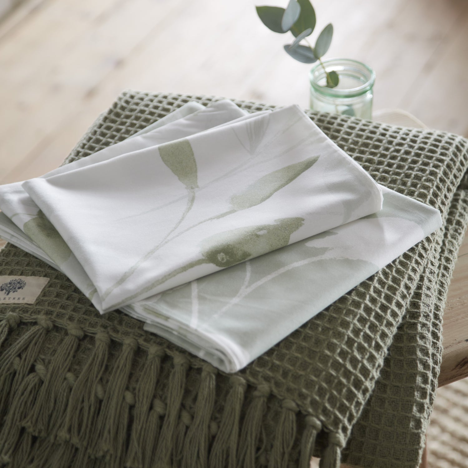 Drift Home Eliza Duvet Cover Bedding Set Green