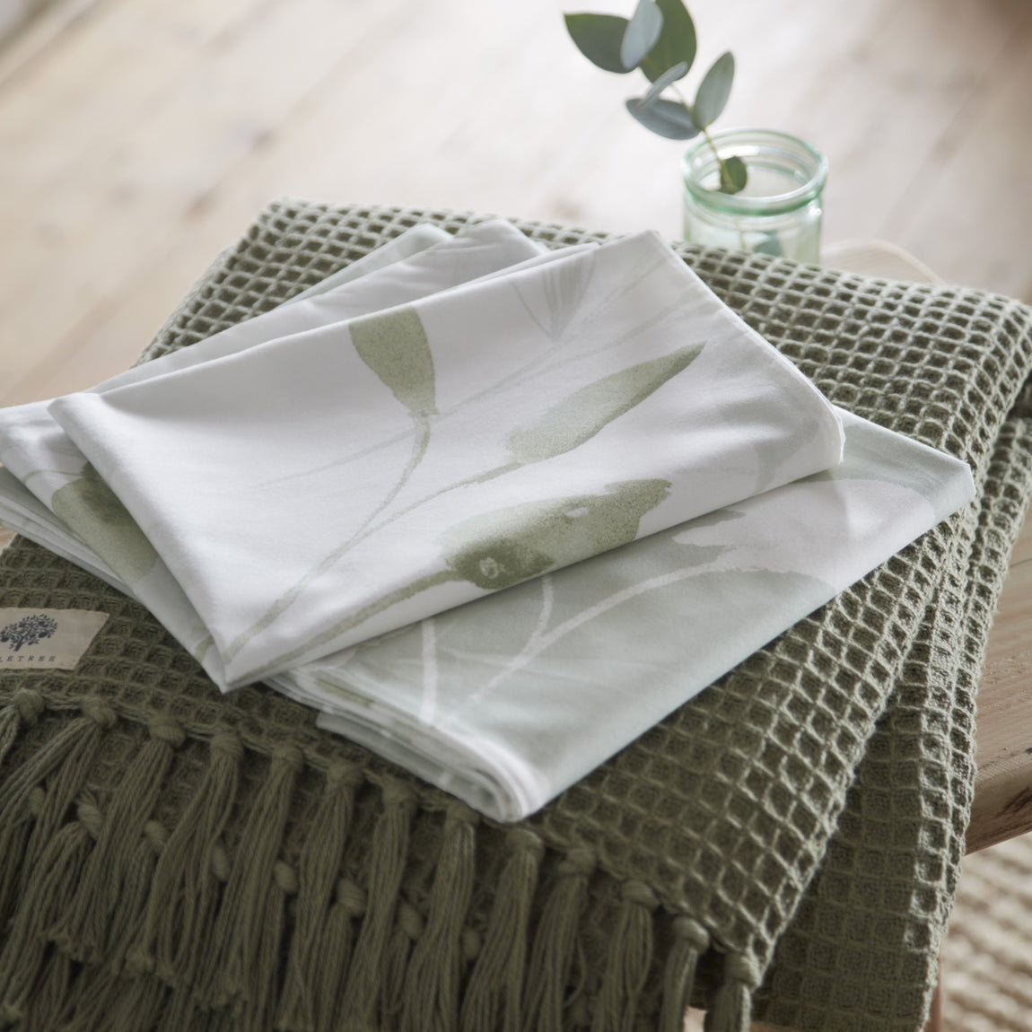 Drift Home Eliza Duvet Cover Bedding Set Green