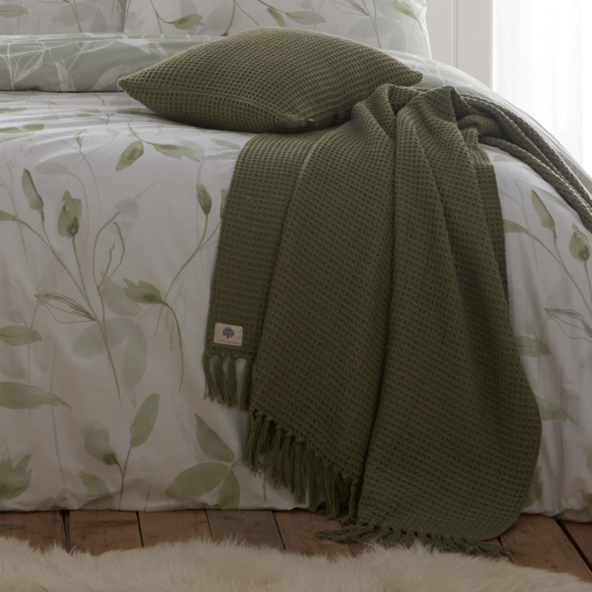 Drift Home Eliza Duvet Cover Bedding Set Green