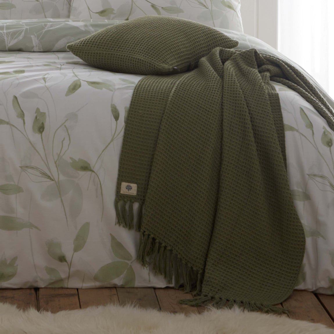 Drift Home Eliza Duvet Cover Bedding Set Green