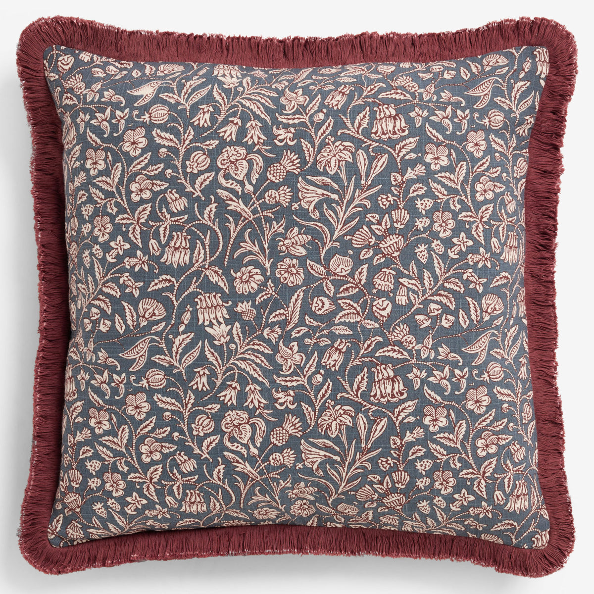 Laura Ashley Elmdon 50cm x 50cm Filled Cushion Dark Crimson