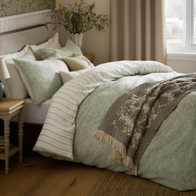 Laura Ashley Elmdon Duvet Cover Bedding Set Sage