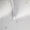 Sophie Allport Embroidered Sunflowers Duvet Cover Bedding Set White