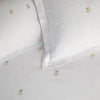 Sophie Allport Embroidered Sunflowers Pair of Oxford Pillowcases White